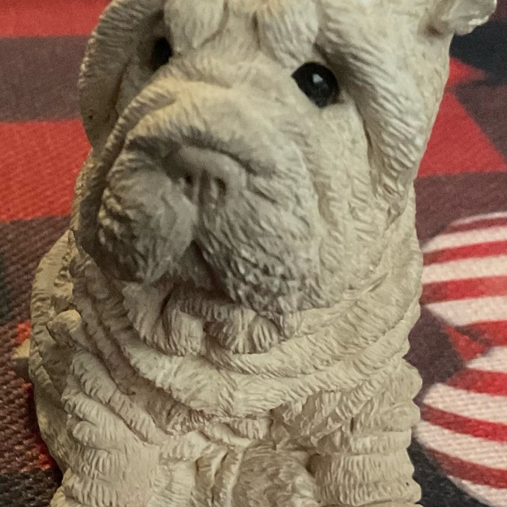 4 inch high Shar Pei figurine